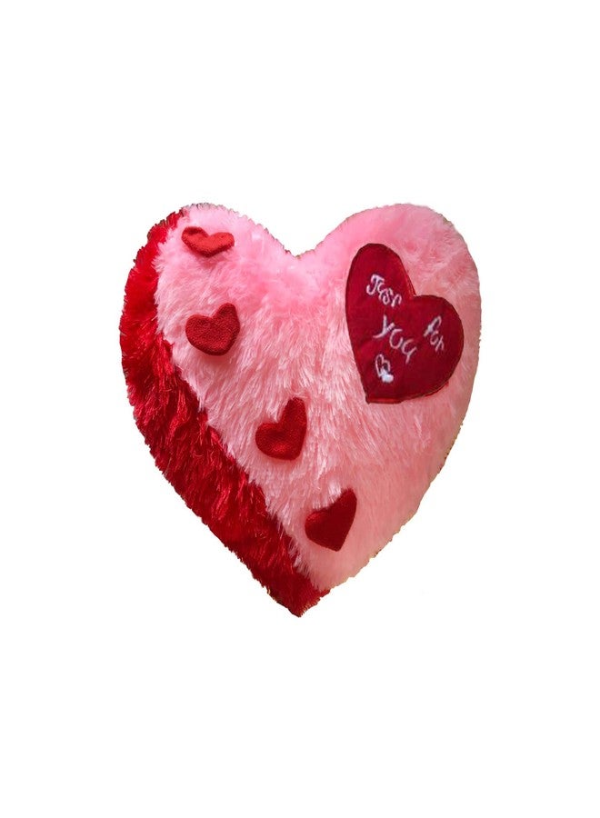 PICKKART PriMaryHoMe Love Heart Shape Pillow Cushion Toys - Gifts for Girlfriend/ Wife/ Friends/ Girls/ Valentine's Day - Pink Soft Heart Shaped Polyester Throw Pillows Gift (Pink Tripple Heart JFU) - Image 1